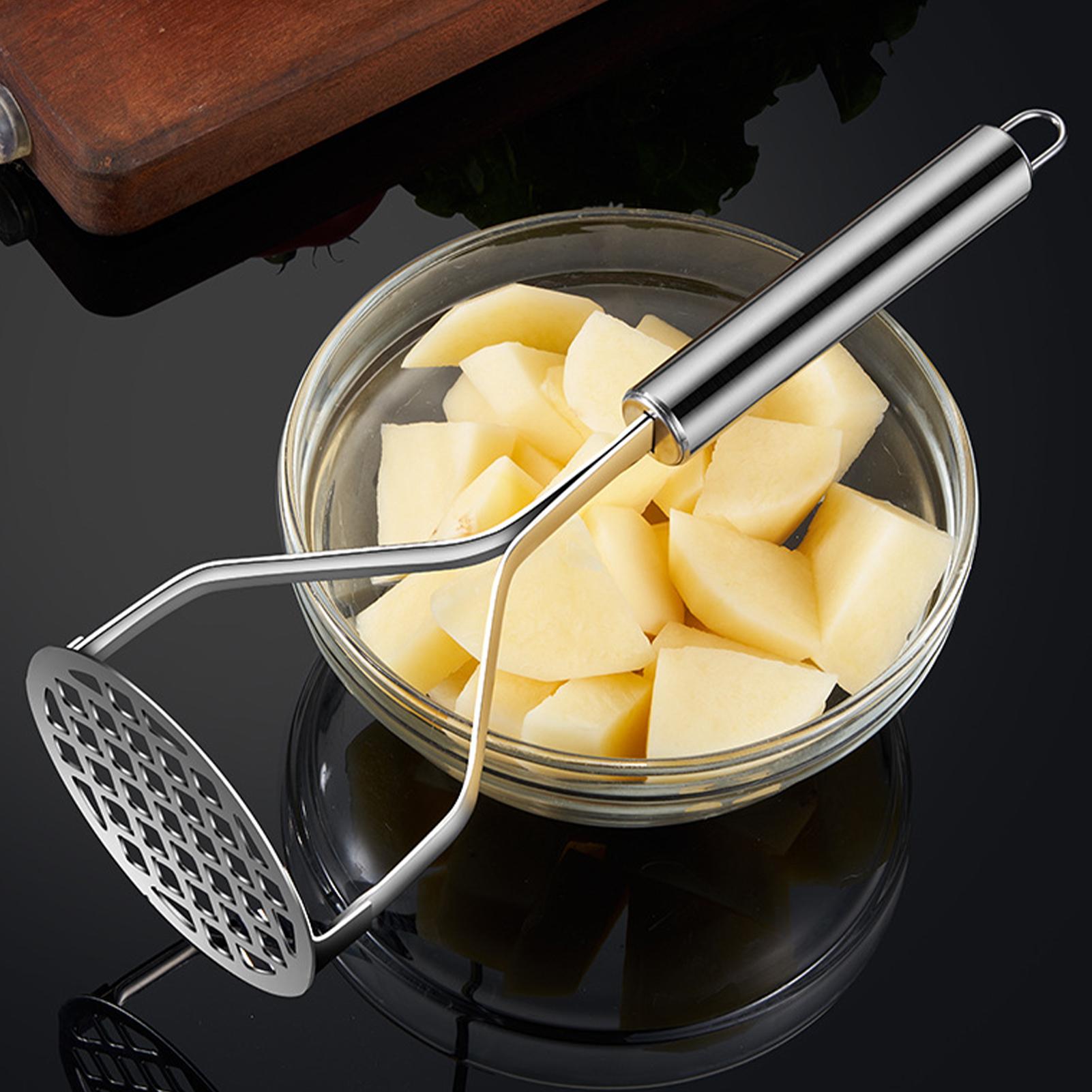 Kitchen Gadgets For Men - 手動ステンレス鋼ポテトマッシャー果物野菜圧力泥機キッチン子供用食品クラッシャー補助ガジェット