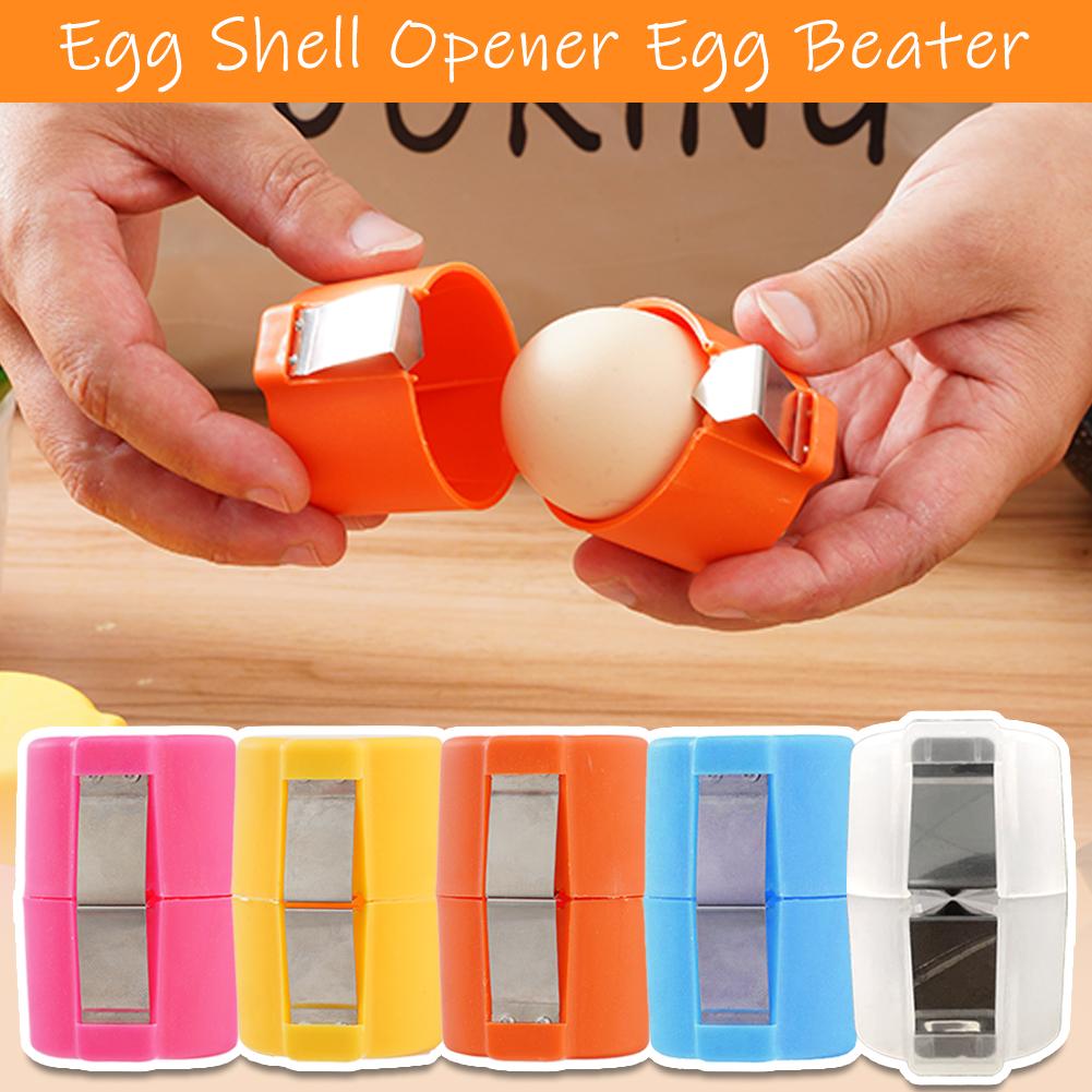 Egg Separator Tool - 1/2/3 個アップグレードポータブル卵オープナーハンドヘルド割卵開口ツール生卵キッチン調理ベーキング卵殻セパレーター