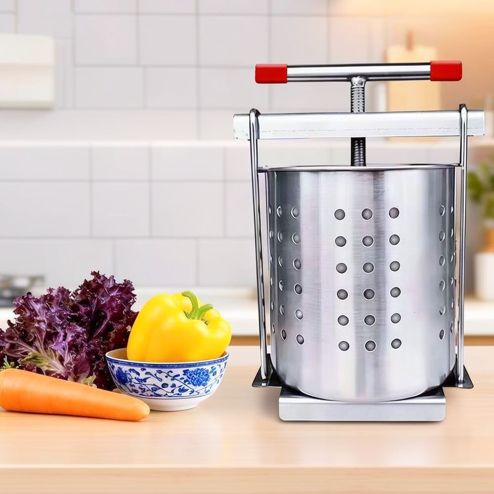 Kitchen Helper Gadgets - 手動式ステンレス製野菜乾燥機。水分を効率的に除去し、料理の準備を助ける便利なキッチングッズ。