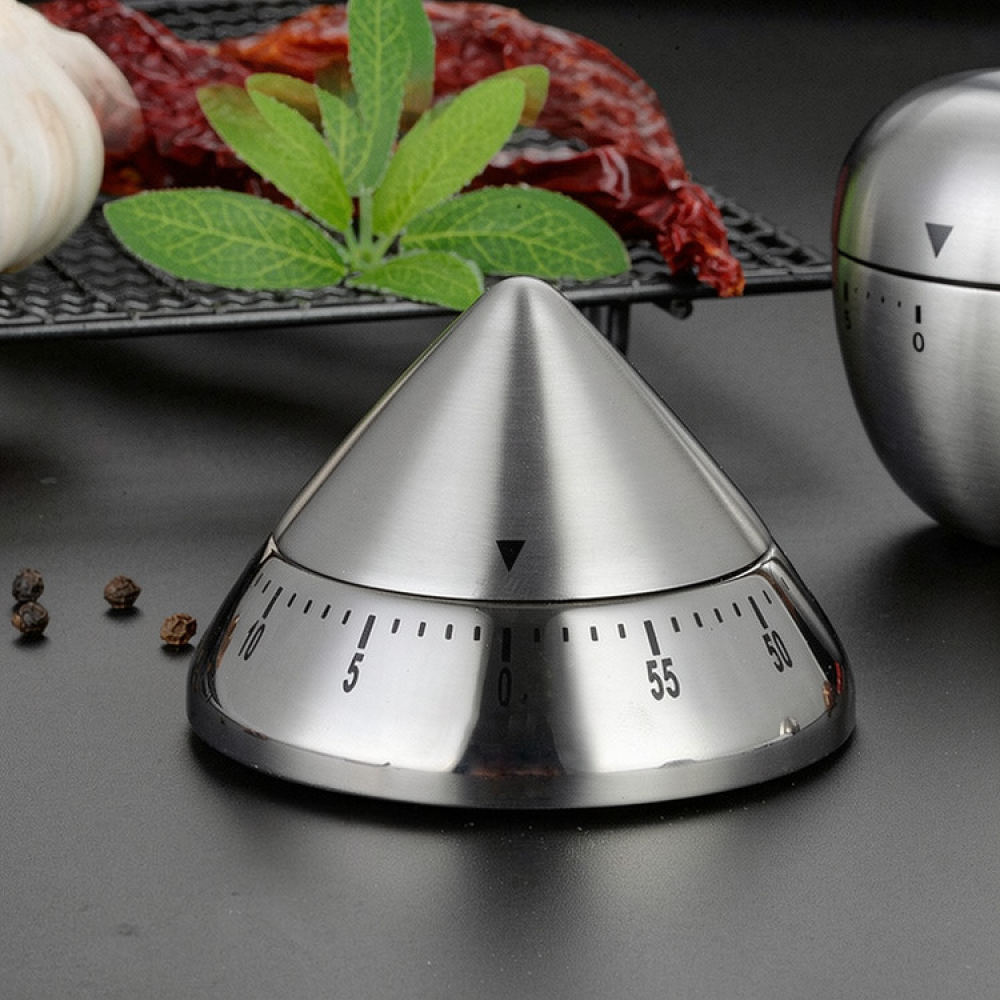 ステンレス製の機械式キッチンタイマー。手動で操作できるアラー - Kitchen Helper Gadgets のレビューと価格