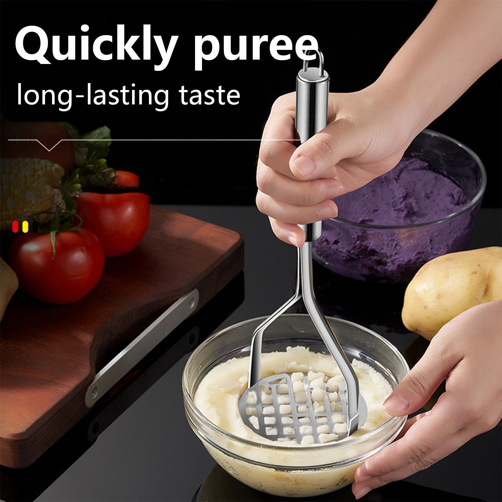 手動ステンレス鋼ポテトマッシャー果物野菜圧力泥機キッチン子供 - Kitchen Gadgets For Men のレビューと価格