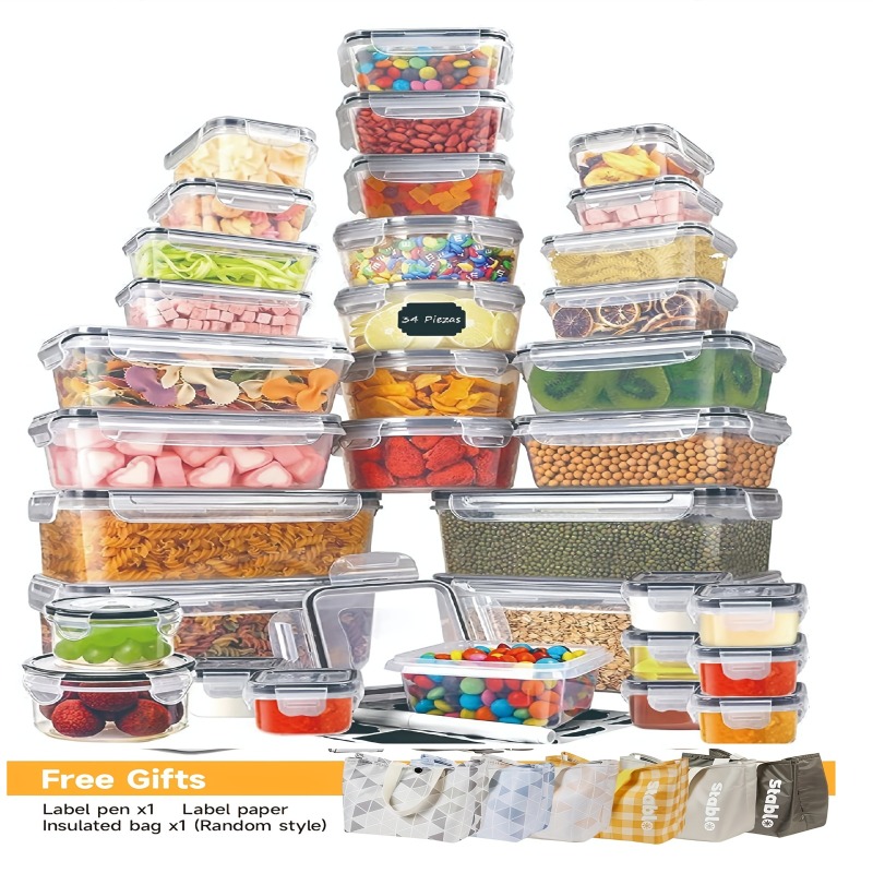 48個入り BPAフリー食品保存容器セット – キッチン、パ - Kitchen Gadgets Organizer のレビューと価格