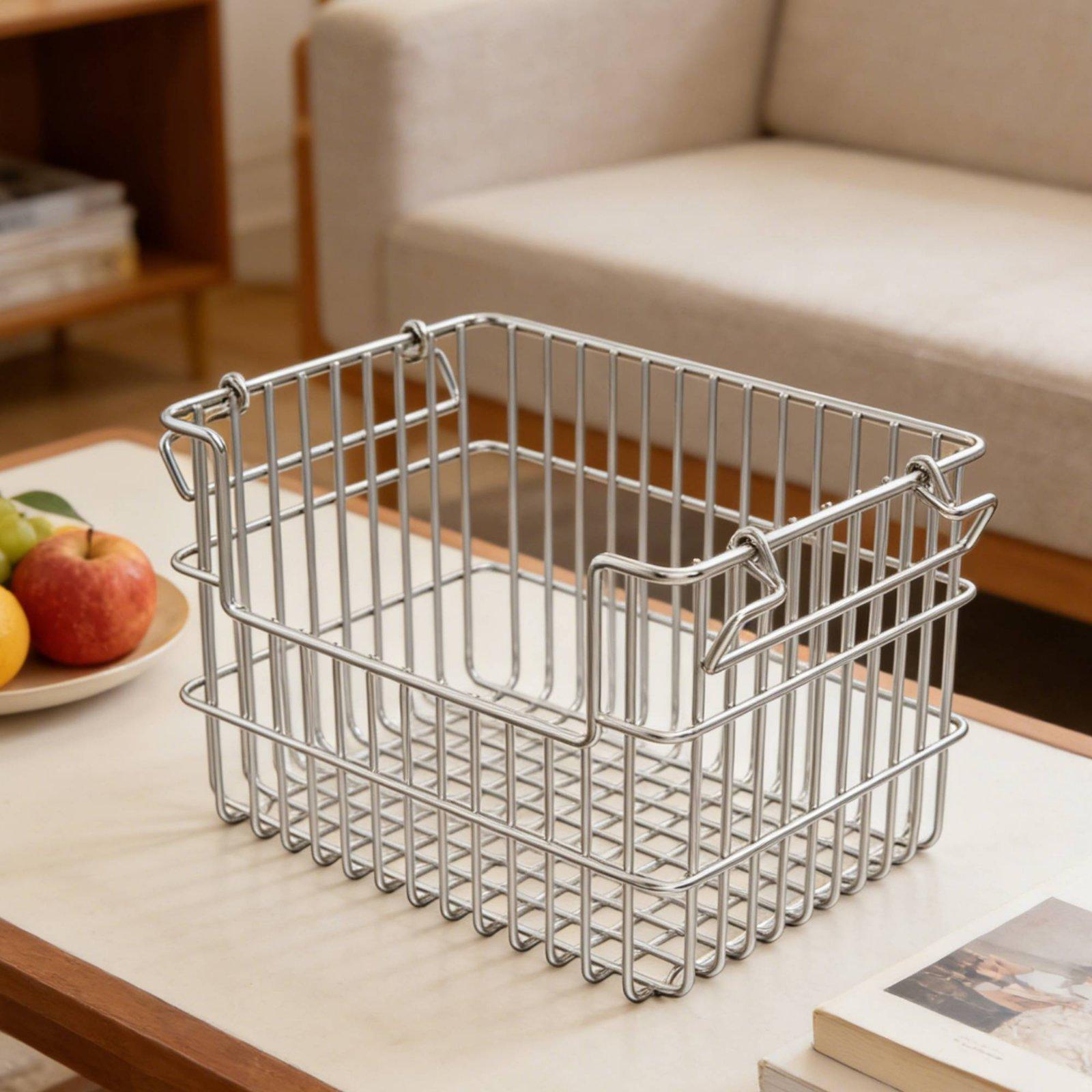 大容量ステンレス製収納バスケットオーガナイザー、キッチン棚下 - Kitchen Gadgets Organizer のレビューと価格